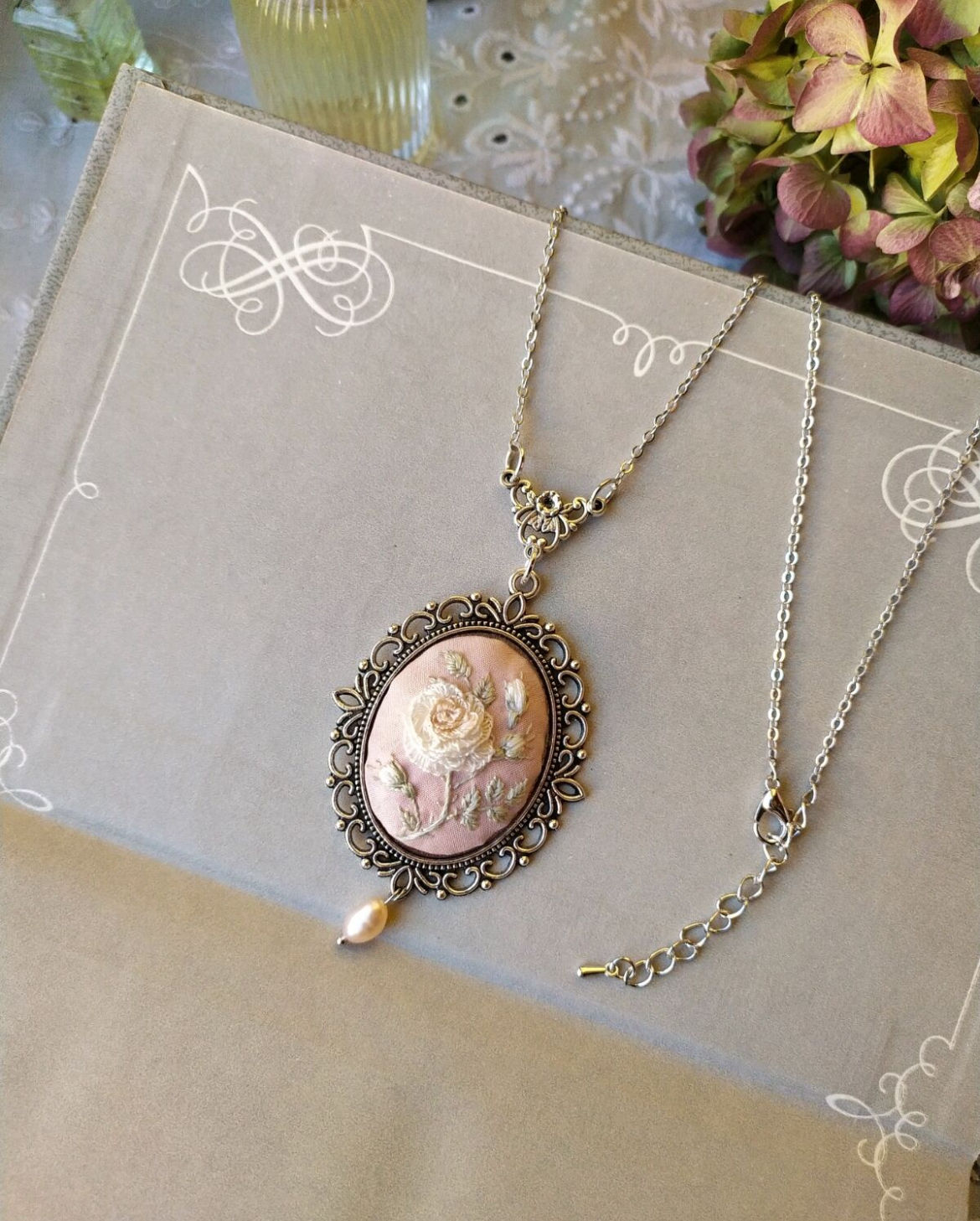 Handmade Pendant "White Tenderness"