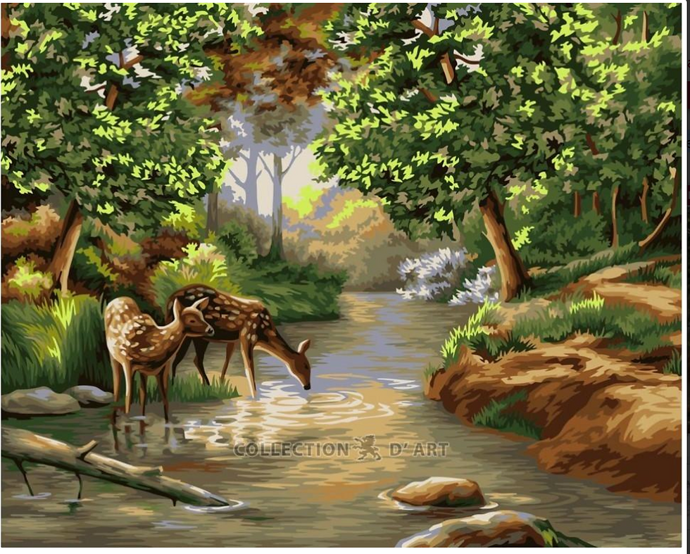 Morning in the forest Article № PBN-A092