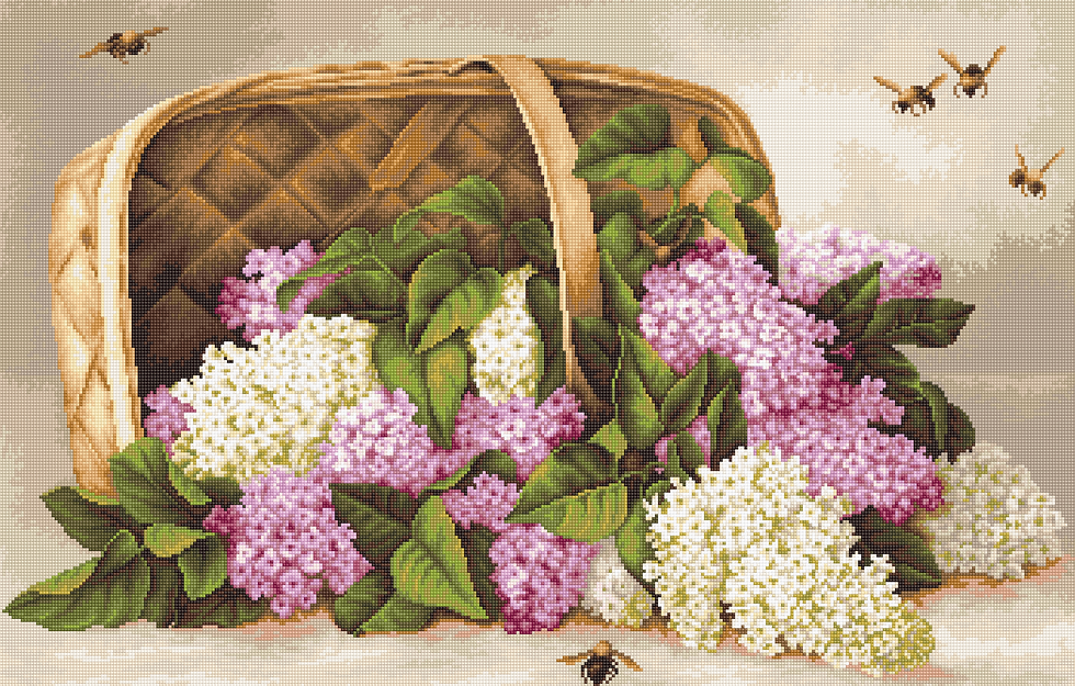 Thumbnail: Basket of Lilac B501