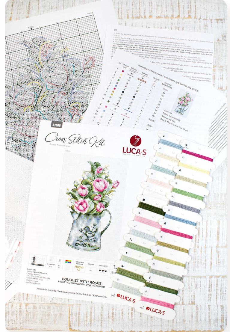 Thumbnail: Bouquet with Roses, B7006