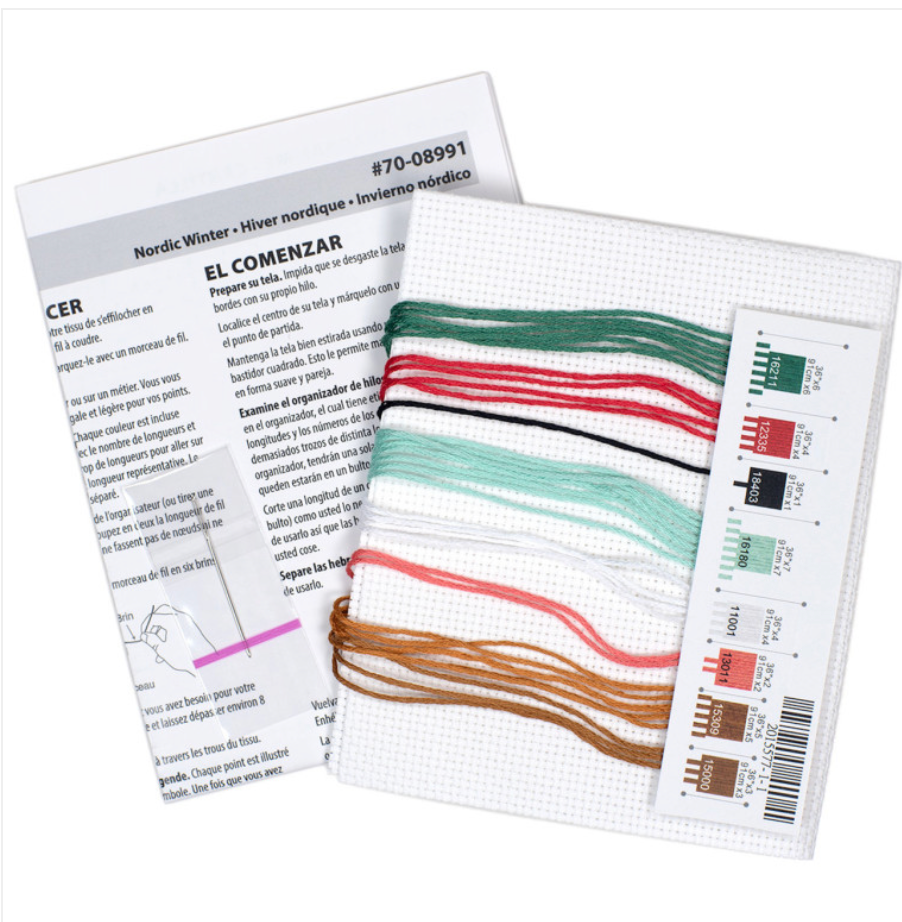 Thumbnail: Cross stitch kit Nordic Winter