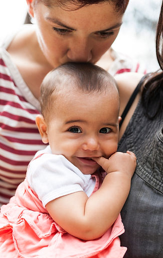 Couple de lesbiennes avec bébé