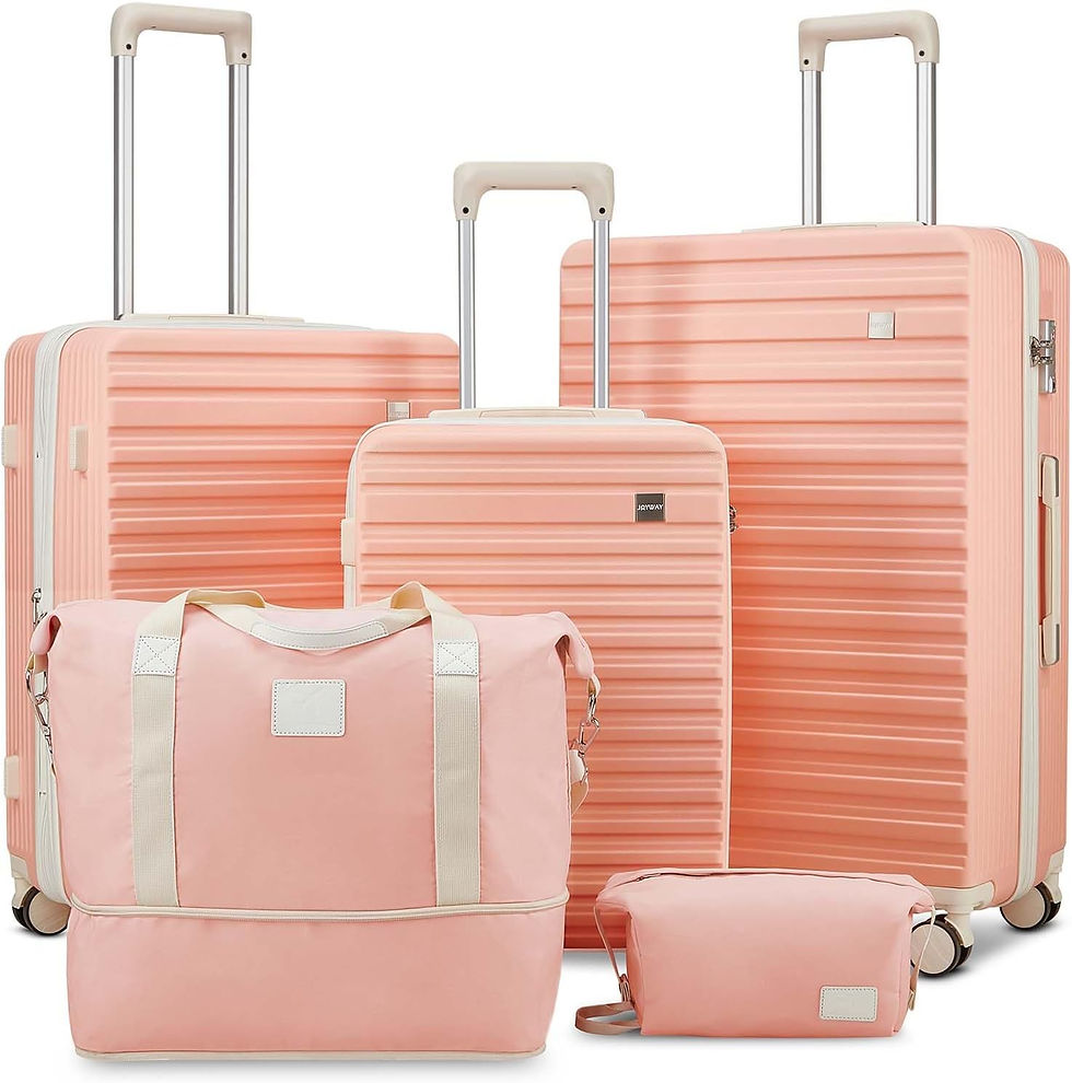 Thumbnail: 5-Piece Expandable Luggage Set with Spinner Wheels and TSA Lock
