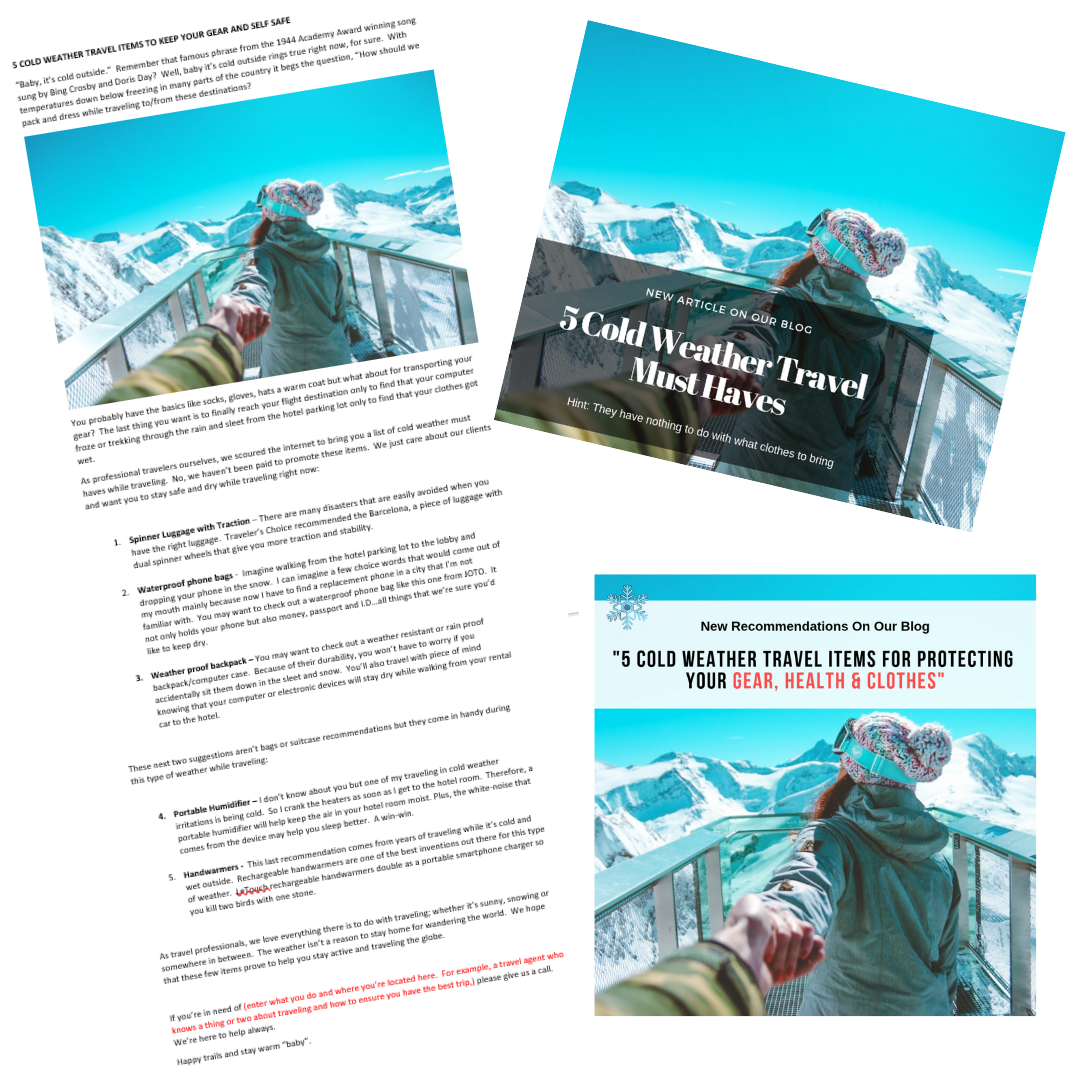 5 Must Have Winter Travel Items (and they aren't clothing)