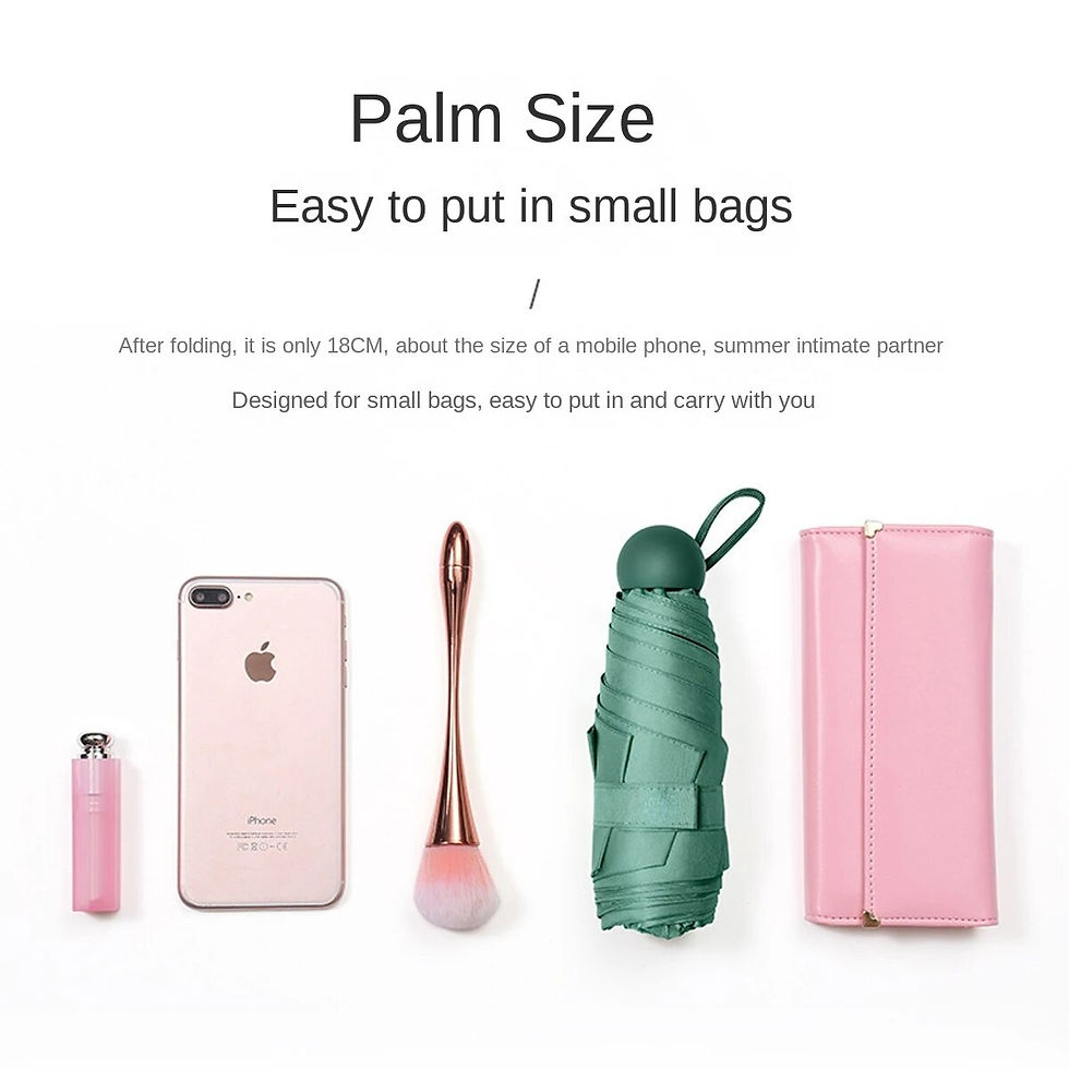 Thumbnail: Compact, Capsule Umbrella For Sun Shade 