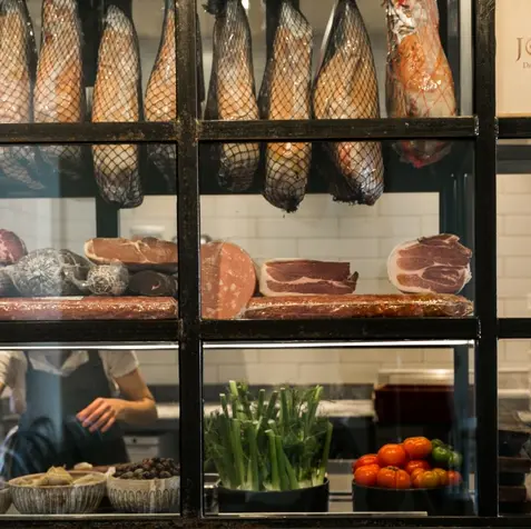 selection of dried meats