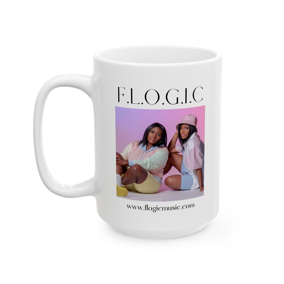 Thumbnail: F.L.O.G.I.C. Ceramic Mug - Stylish & Trendy Coffee Cup for Music Lovers