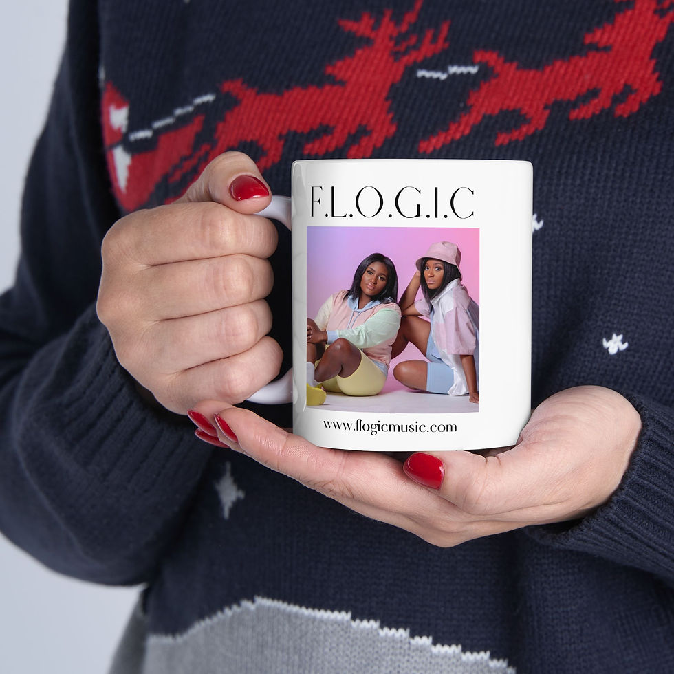 Thumbnail: F.L.O.G.I.C. Ceramic Mug - Stylish & Trendy Coffee Cup for Music Lovers
