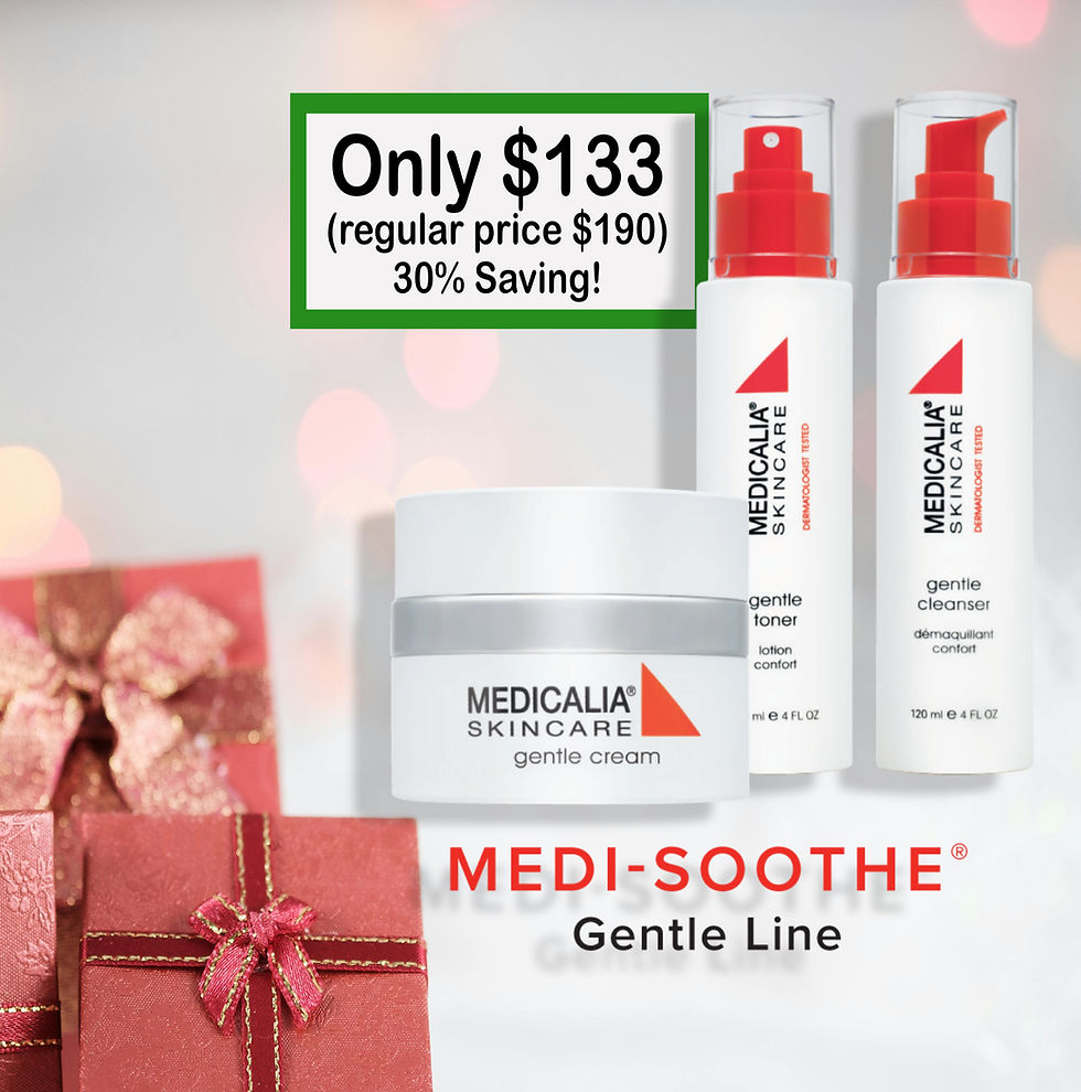 GENTLE CLEANSER, TONER and CREAM- FESTIVE SEASON PROMOTION!