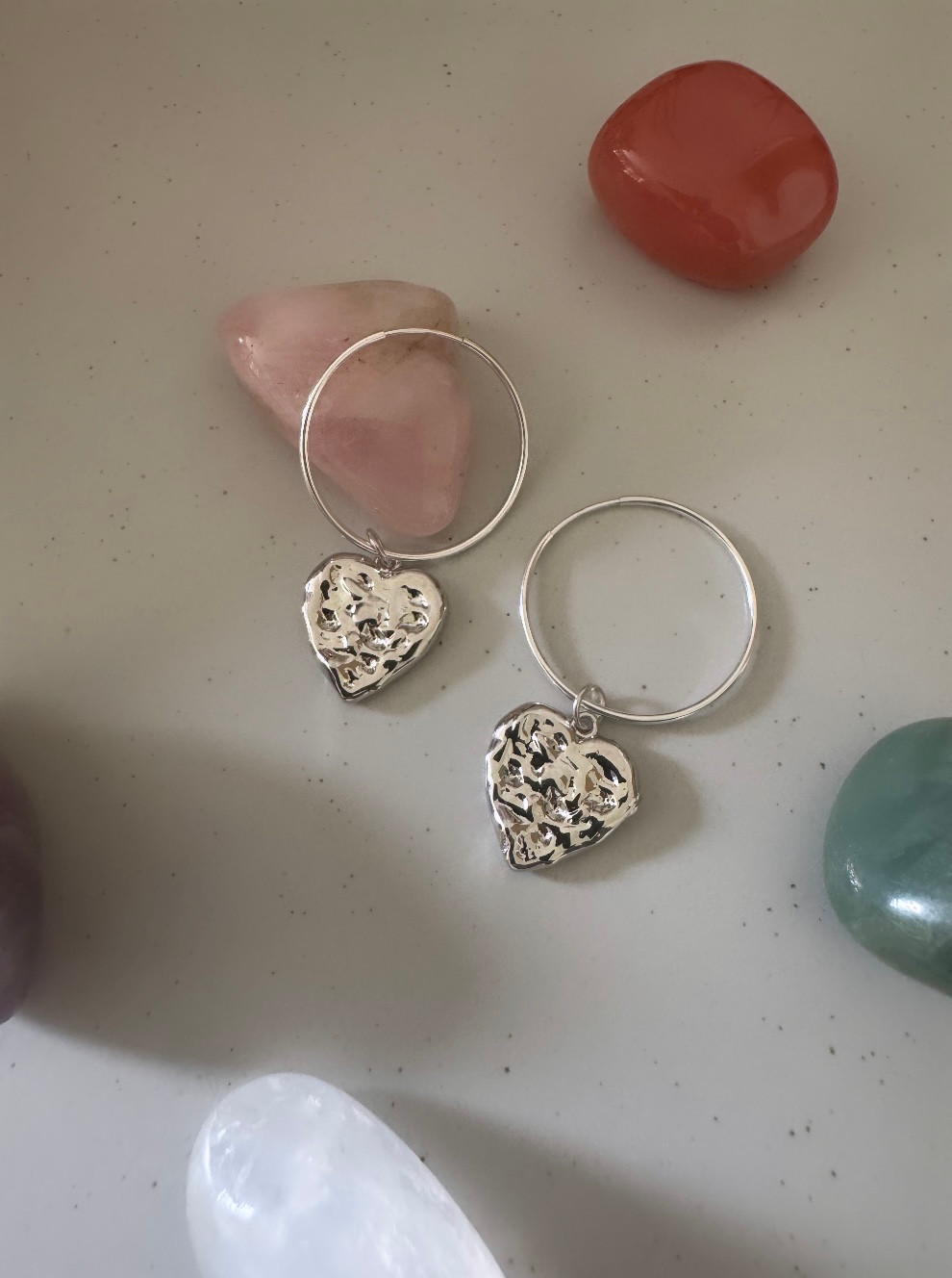 Melted Heart Hoop Earring