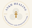 Ankh Healing logo – Yvette Sheppard’s brand for hypnotherapy, energy healing, and manifestation services.