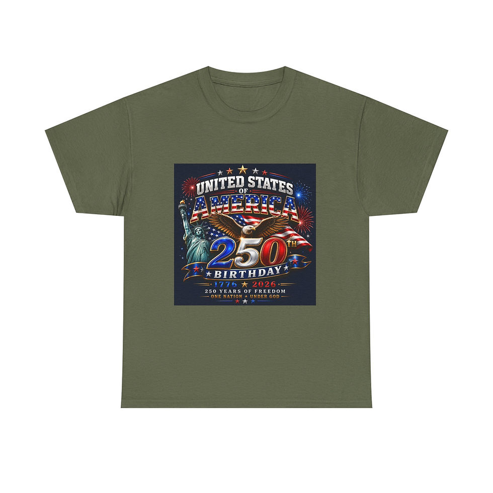 Thumbnail: America 250 Liberty T-Shirt (Unisex)— Patriotic USA Anniversary Celebration Tee