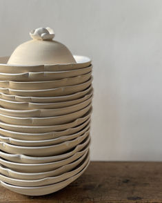 Handmade ceramic plates for restaurant collaboration