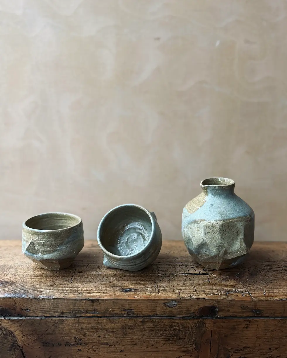 Thumbnail: Sake set (3 pieces) - Fog