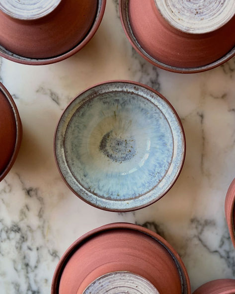 Bespoke ash-glazed lidded bowl for Brasserie Constance