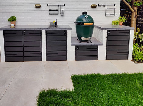 Recent outdoor kitchen