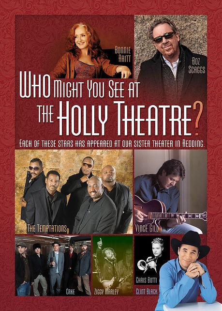 Artists you might see at the Holly Theatre