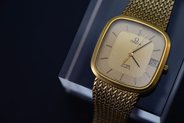 OMEGA Deville cal.1332 クォーツ New Batt Vintage Omega DeVille Qz Cal.1332 Oval 32mm Roman