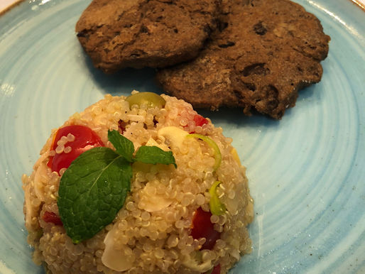 Cuscuz de quinoa
 ( prato vegano) 

