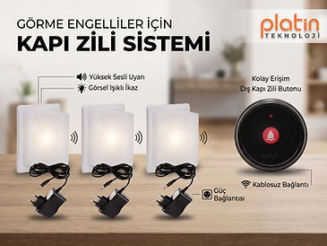 duyma engelli kapı zili