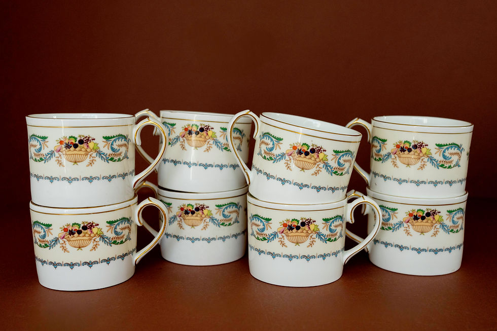 Thumbnail: Aynsley "Banquet" Fine Bone China Tea & Soup Service (22 Pieces)