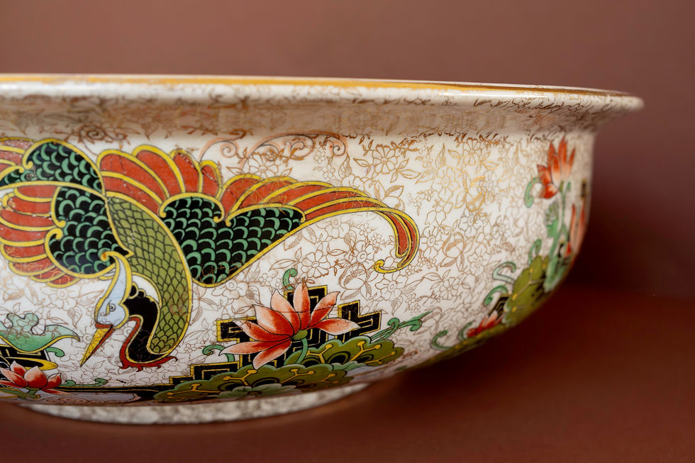 Thumbnail: Thomas Forester Phoenix Ware Imari Wash Set - England c.1920s