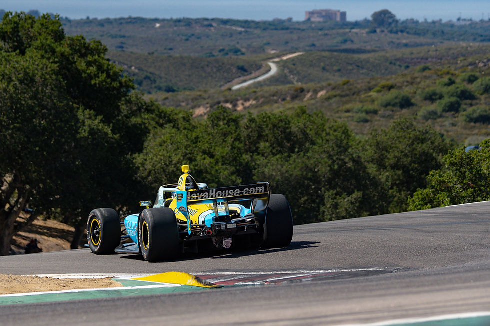 Christian Rasmussen at IndyCar's Java House Grand Prix of Monterey at WeatherTech Raceway Laguna Seca