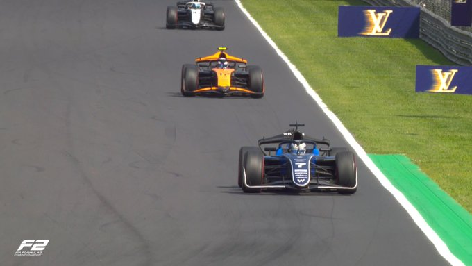 Browning will certainly be aware of the contenders behind on Sunday | Credit: Formula 2 via X