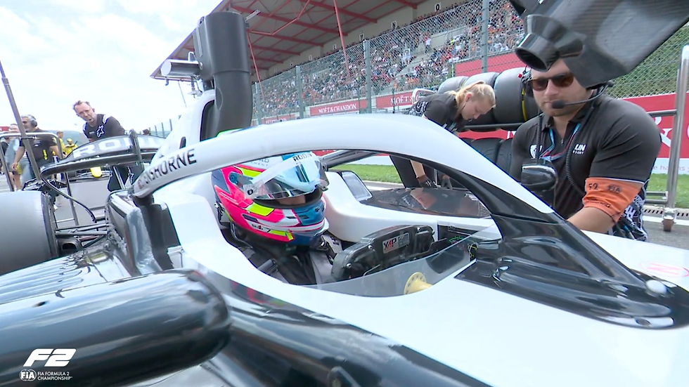 Stenshorne started second for the Saturday sprint | Credit: Formula 2 via X