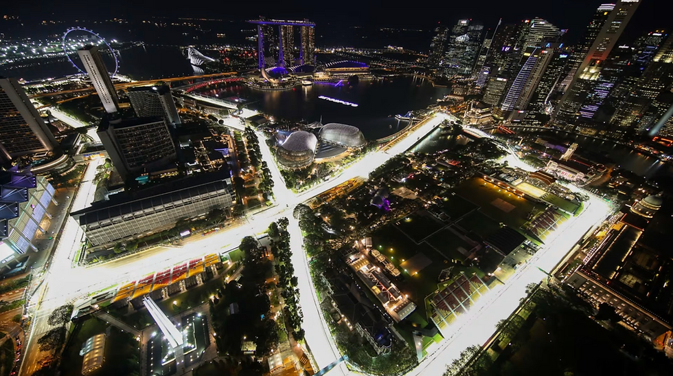 The Marina Bay circuit hosted Formula One’s first night race in 2008 | Credit: Formula One