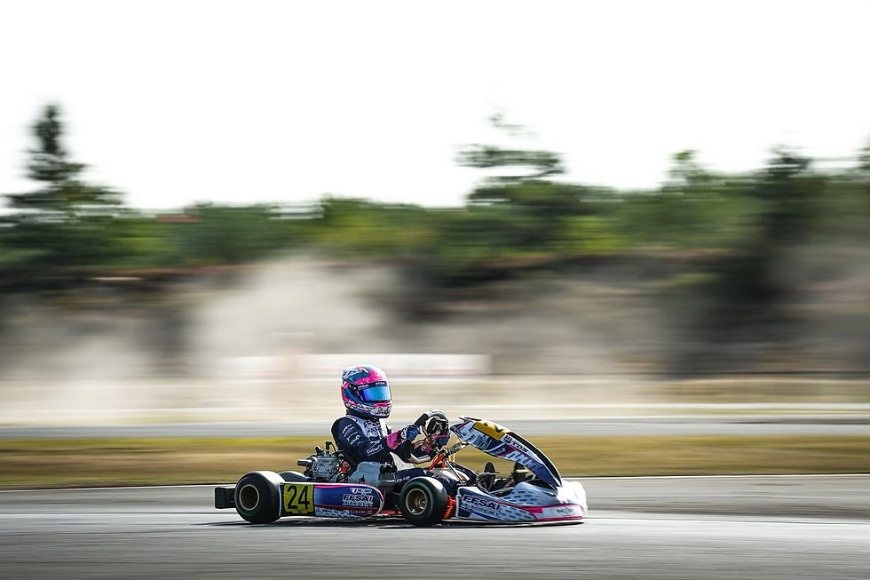 Billard karting at the Circuit International de Salbris | Credit: Lisa Billard via Facebook