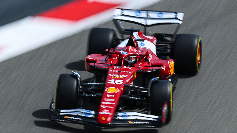 Charles Leclerc at the Bahrain International Circuit