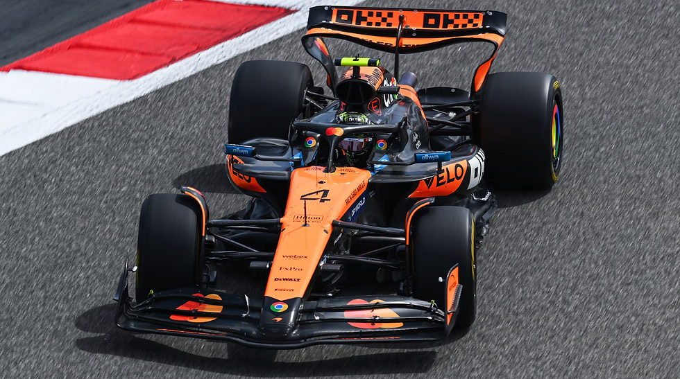 Lando Norris at the Bahrain International Circuit