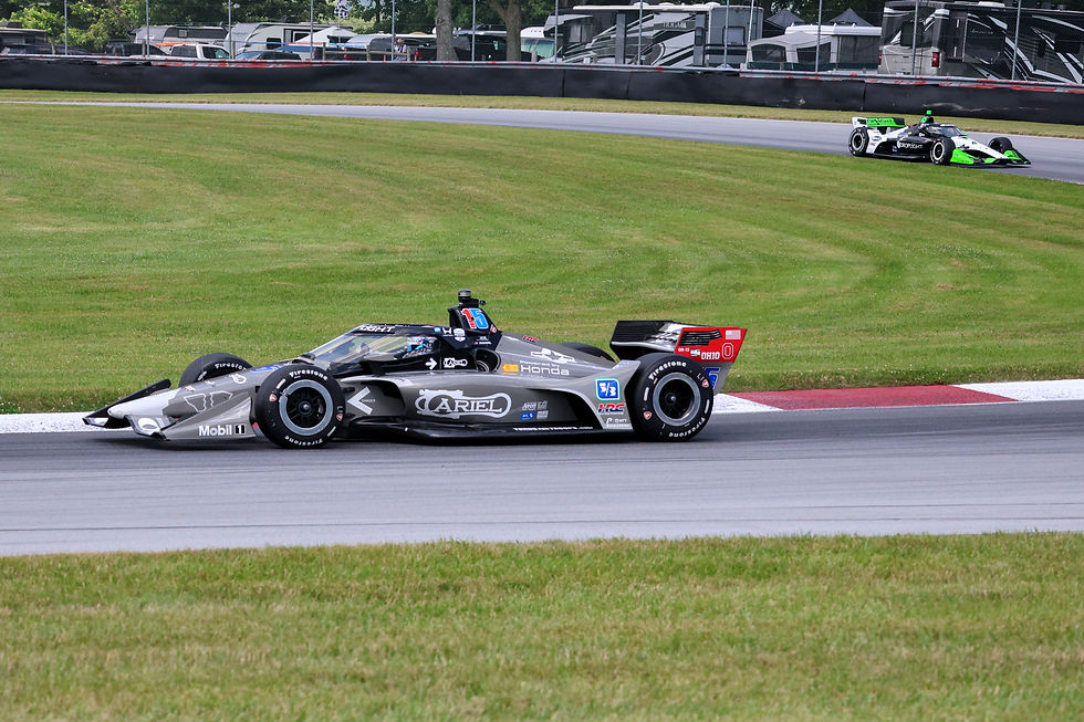 Graham Rahal and Louis Foster at IndyCar's 2026 Honda Indy 200 at Mid-Ohio