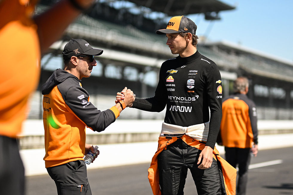 Tony Kanaan and Christian Lundgaard