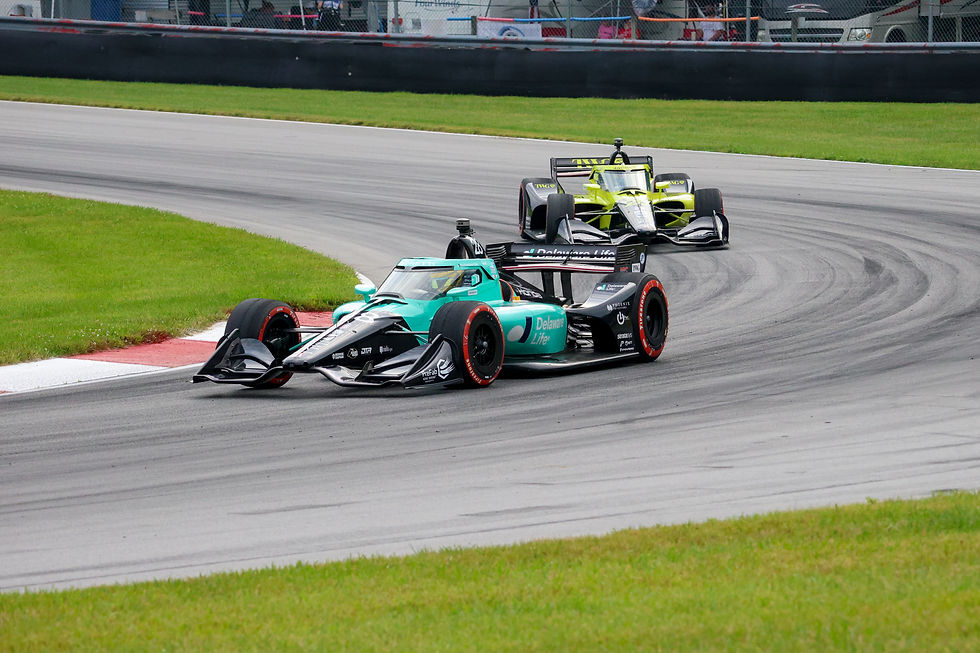 Marcus Ericsson and Will Power at IndyCar's 2026 Honda Indy 200 at Mid-Ohio