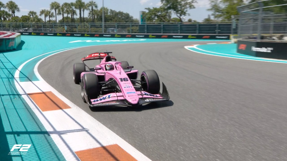 Maini's one lap pace has always been his stronger suit | Credit: Formula 2 via X
