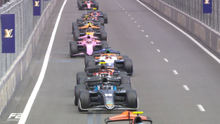 Crawford takes pole in Baku after stop-start F2 qualifying