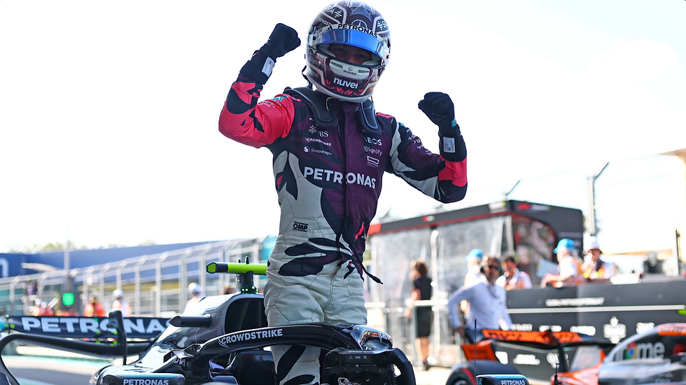 Antonelli celebrating his first sprint pole position in Miami in 2025 | Credit: Formula One