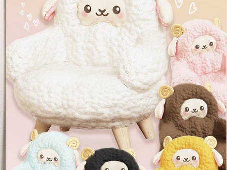 Dust Bunny Plushy Sheep Chair