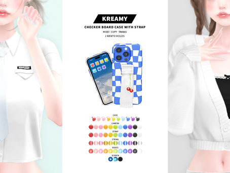 KREAMY Checker Board Case