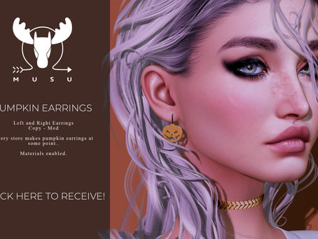 -MUSU- Pumpkin Earrings Gift