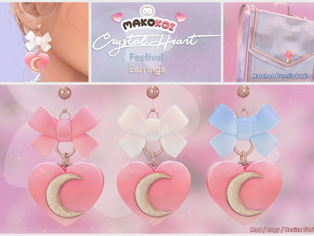 Makokoi Crystal Heart Earrings Gift