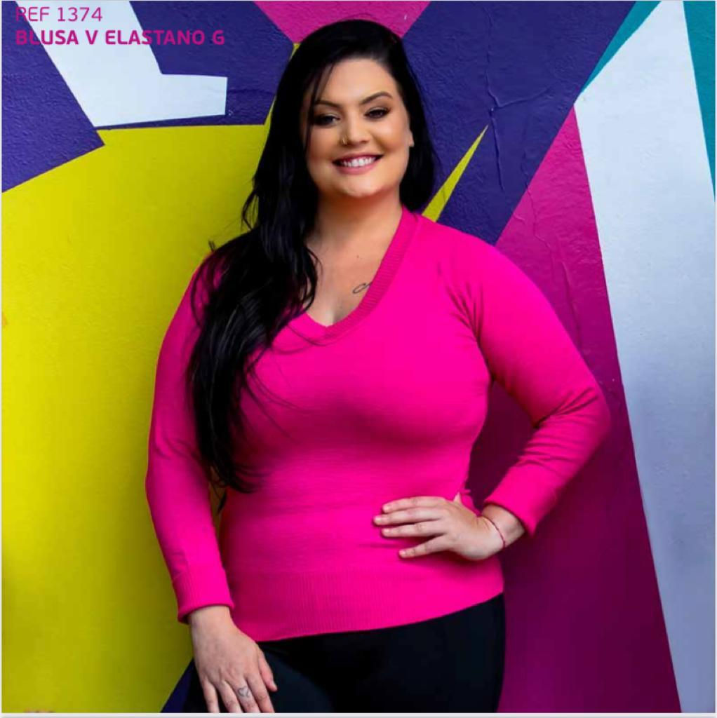1374 BLUSA V ELASTANO G