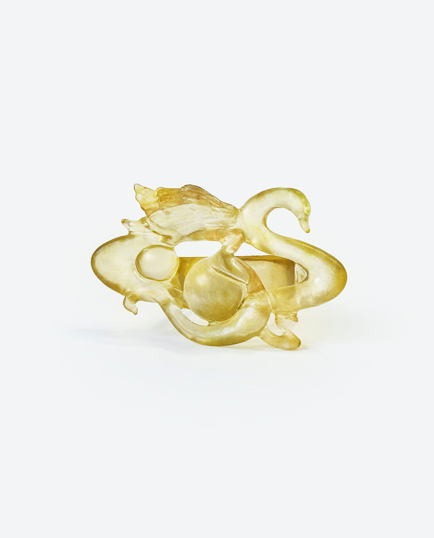 Swanspell Solo Ring - Amber