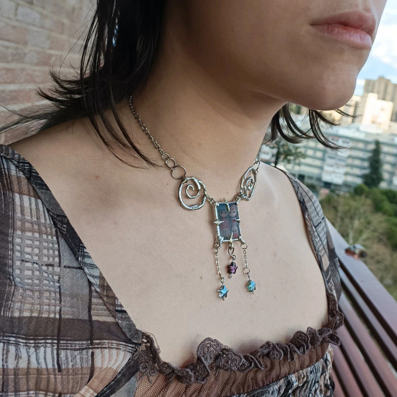 Thumbnail: Blythe Doll Spiral Necklace