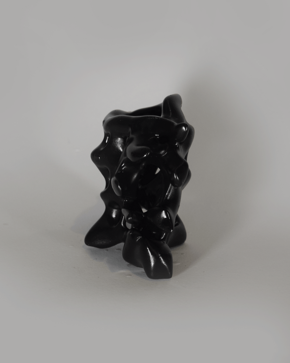 Thumbnail: Vertebra Candle Holder · Black