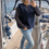 Miniature : Pull Cosy sans manches bleu marine 