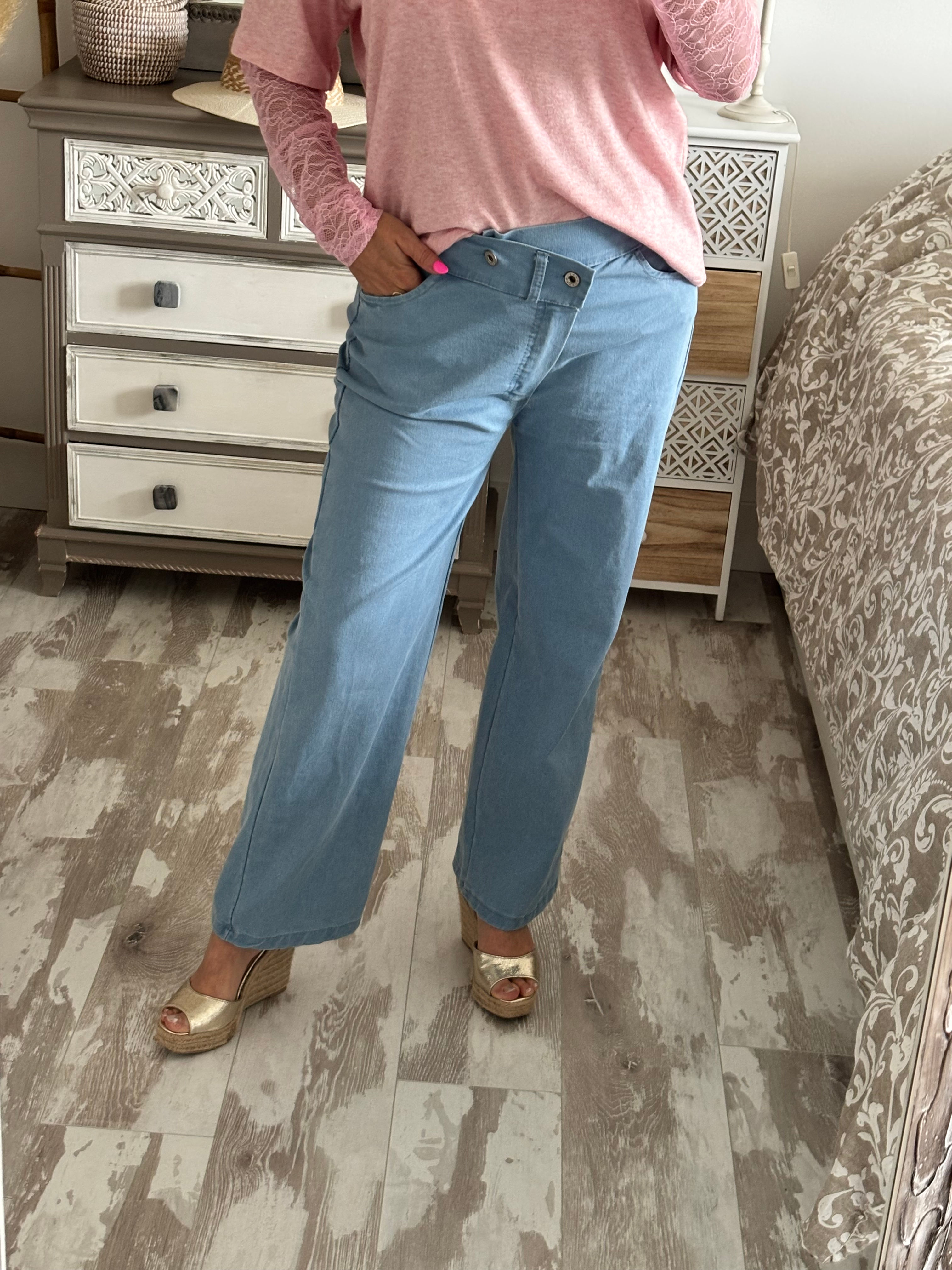 Pantalon Denim large Oben 