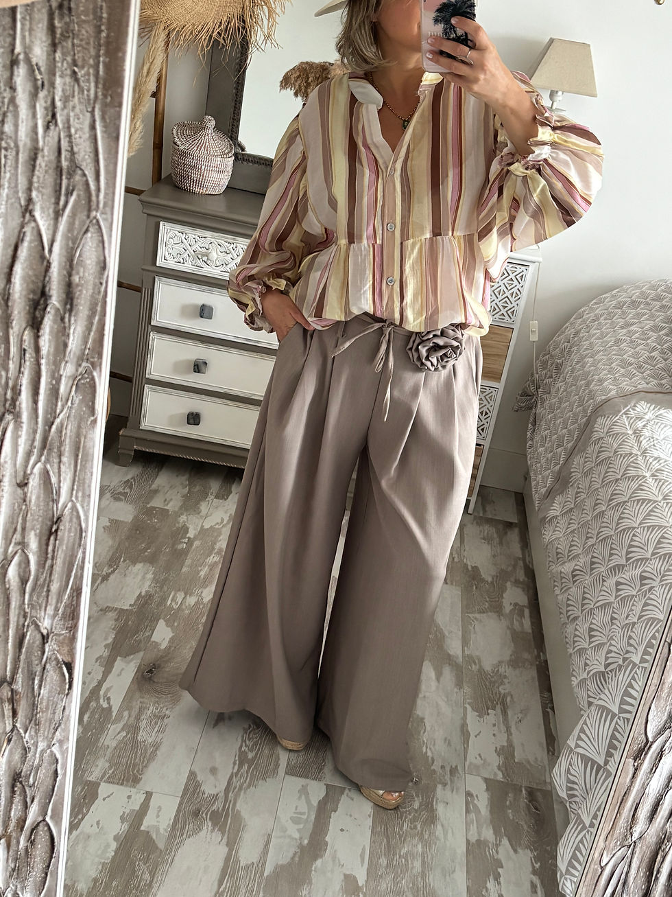 Miniature : Pantalon Camélia taupe 